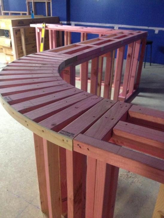 2nd picture of bar construction for fit out.