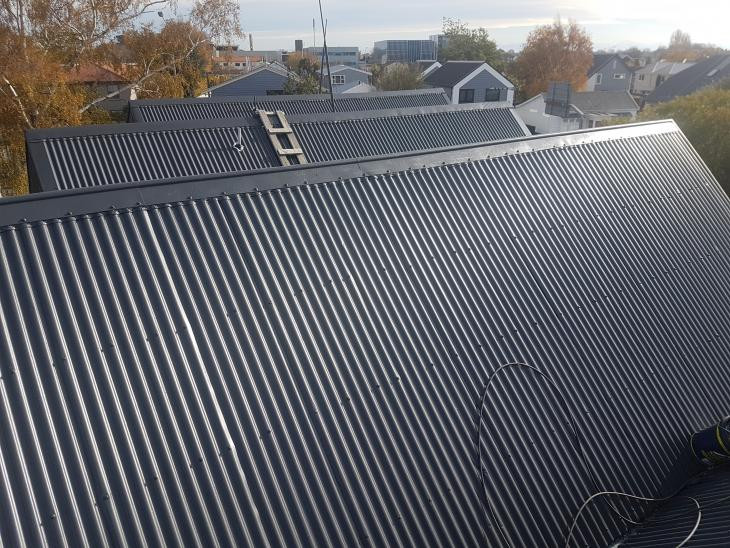 Iron roof  Clean. Repair. Paint. Edgeware