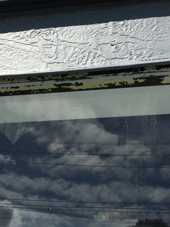 Stripping and painting peeling aluminium window frames whole house