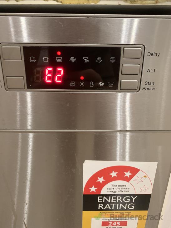 Fix drainage issue (E2) with Vogue dishwasher ( 528987) Builderscrack