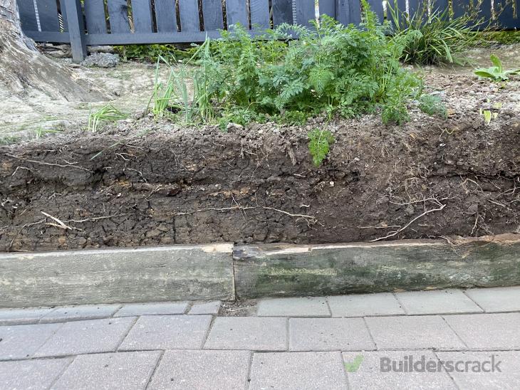 Garden retaining wall (# 532095) | Builderscrack