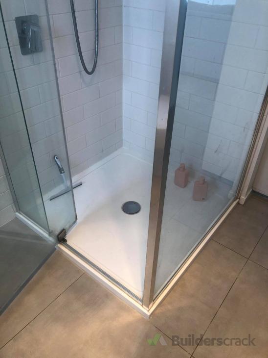 Replace a shower tray with a tiled base ( 545654) Builderscrack