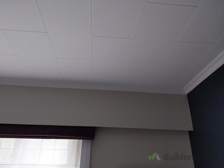 Replace Pinex Ceiling With Plasterboard