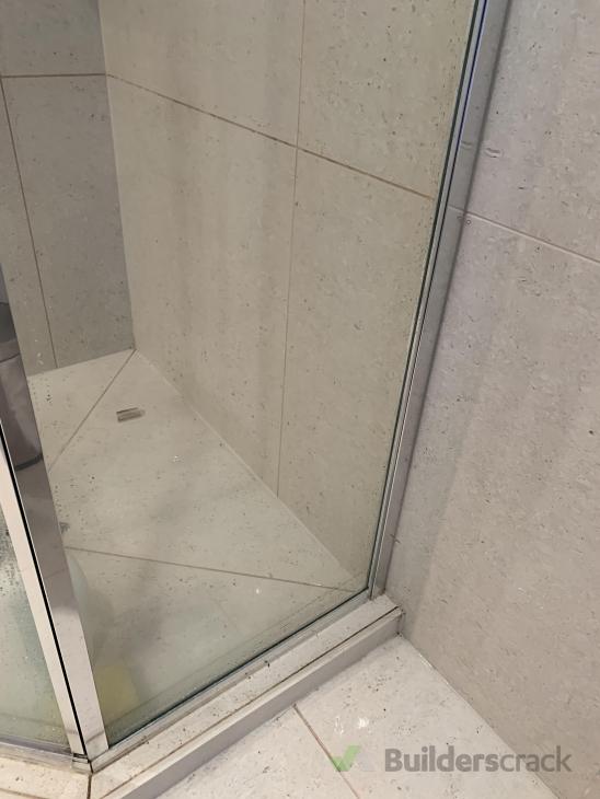 Reseal shower glass and prevent leaking out the side ( 557706