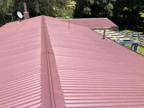 After painting roof