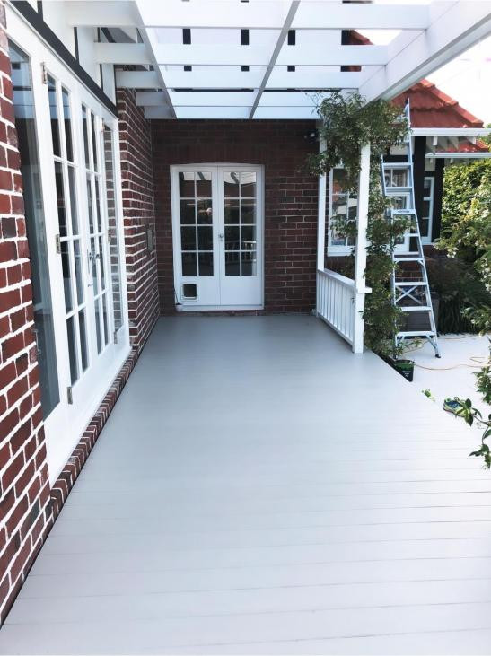Deck has been painted