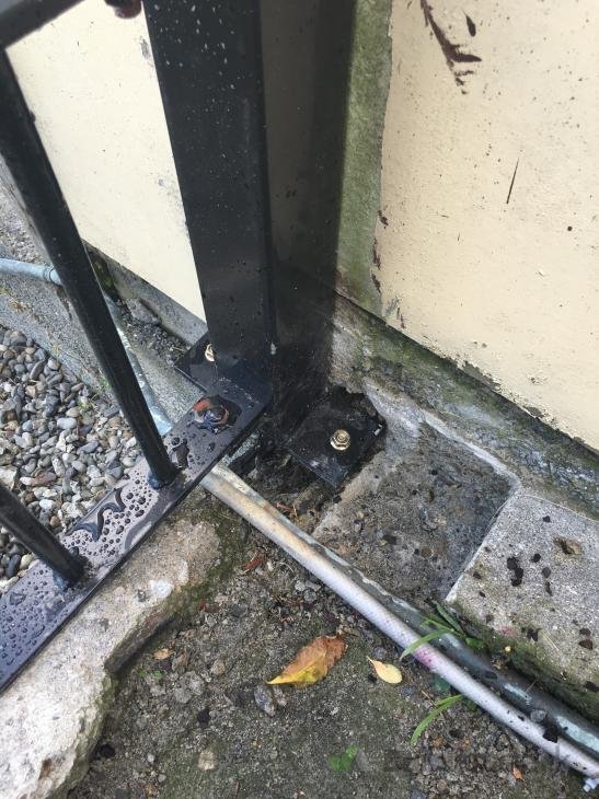 Small Boxing and Concrete Job to Support New Period Steel Fence 2