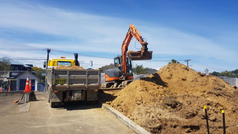 Excavation for Karori Swimming Pool Car Park
