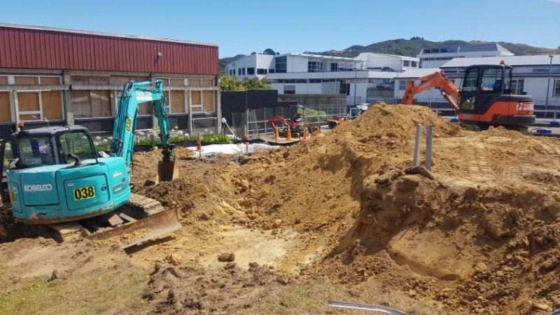 Excavation for Karori Swimming Pool Car Park