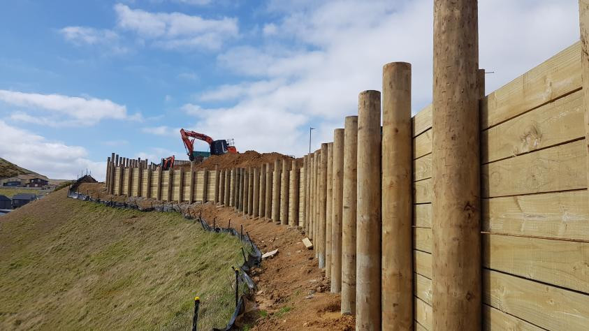 Retaining wall in Woodridge, Newlands