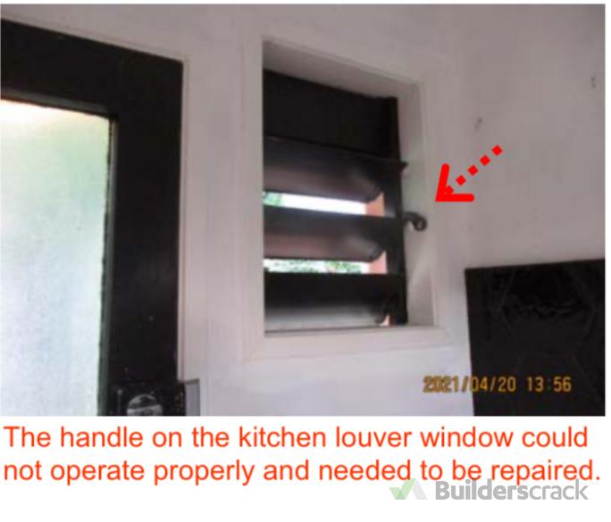 Repair of Window and Handle of Louvre Window ( 606664) Builderscrack