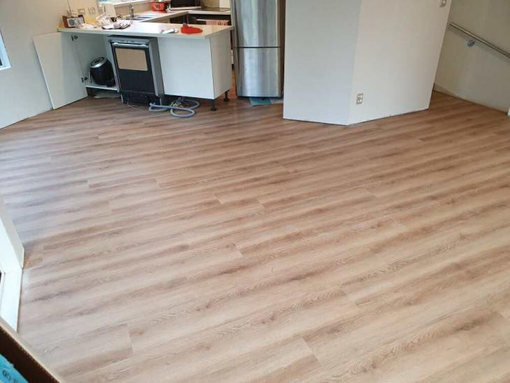 Vinyl spc plank with cork backing - - green certified