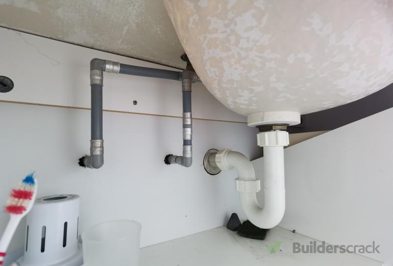 Install wall hung vanity & plumbing ( 608344) Builderscrack