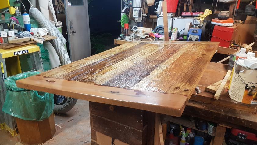 Converting barn door into a table (# 610717) | Builderscrack