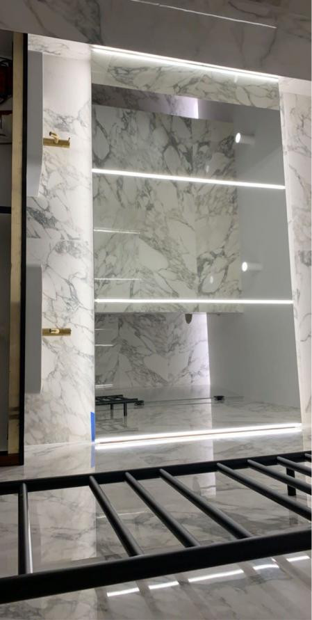 Led mirror and towel rail