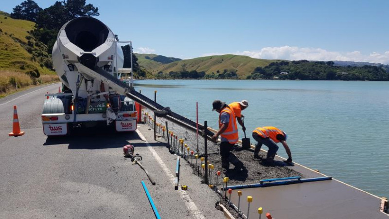 New Concrete on Greys Road, Porirua