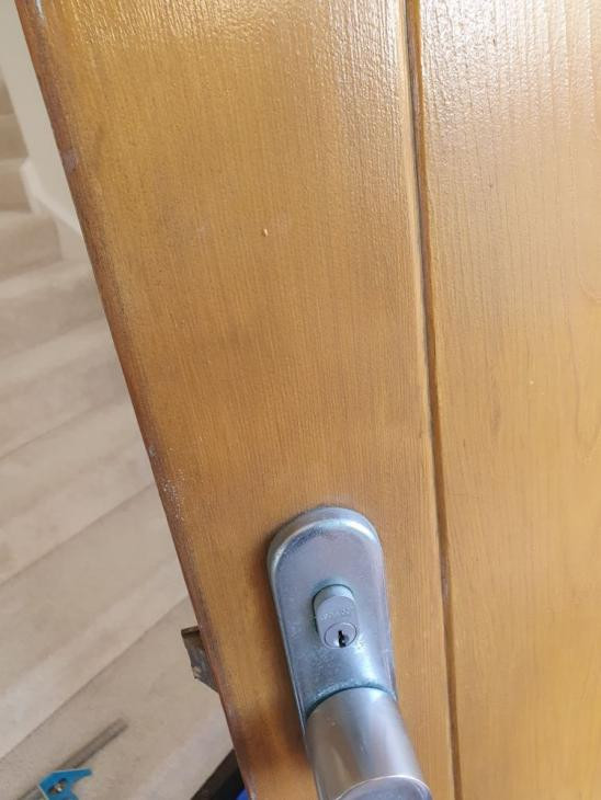 1/3 Yale Assure fitted to wooden door