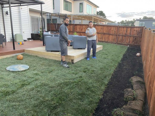 LayingOutGrassManukau