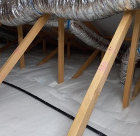 Ceiling insulation so tidy you can sleep on it lol