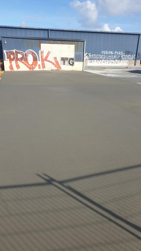Concrete pour complete