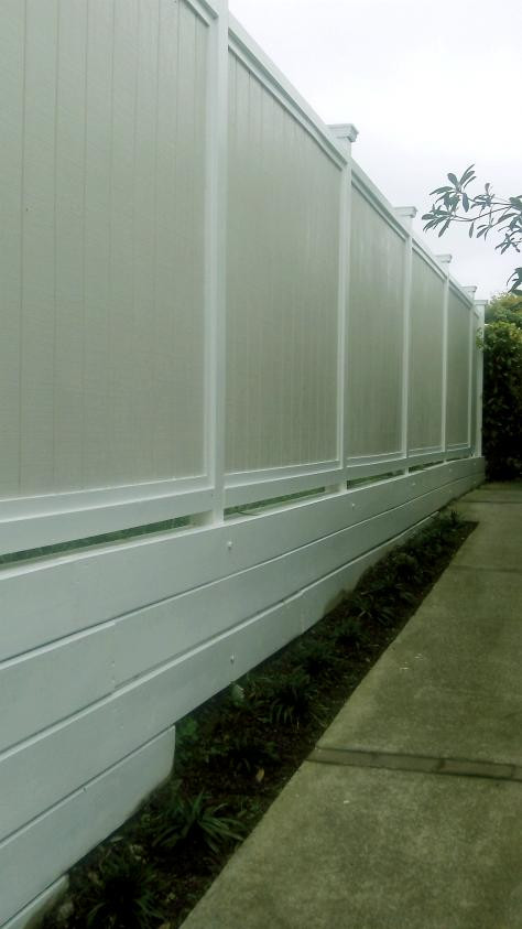 Tongue and groove retaining with shadow clad fencing