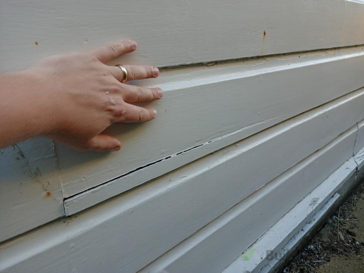 Weatherboard and baseboard replacement, window head flashing install ...