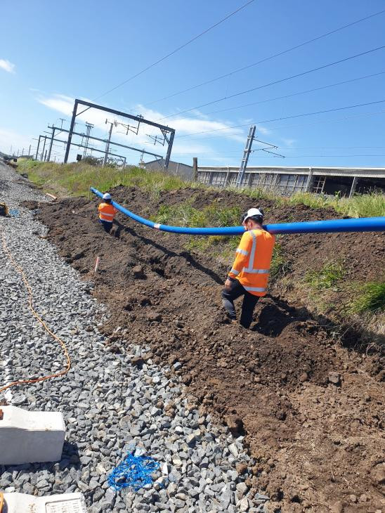 PE Water Main Install