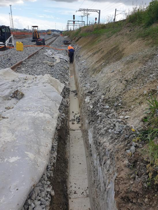 Trenching for Water Main