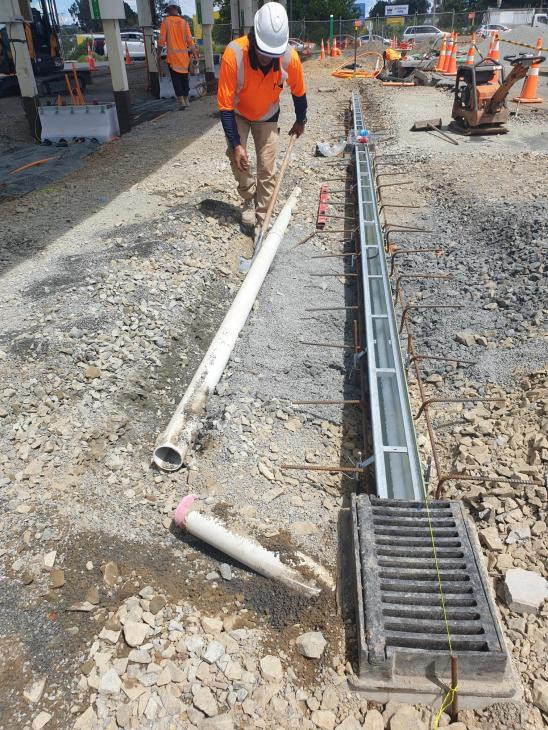 Drainage Channel Install