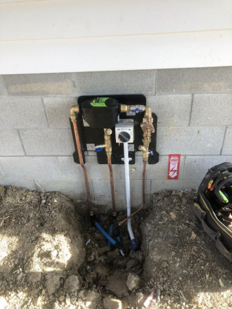 Non potable install from a retention tank