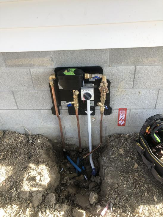 Non potable install from a retention tank