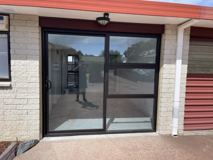 Convert garage door opening with a Ranchslider to suit