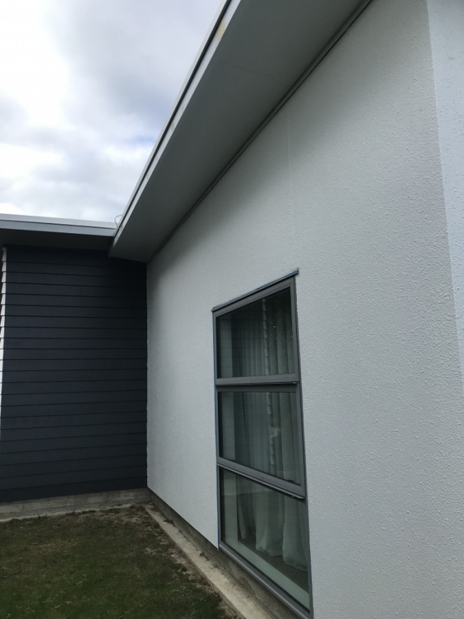 3 coats applied to Render and Eaves