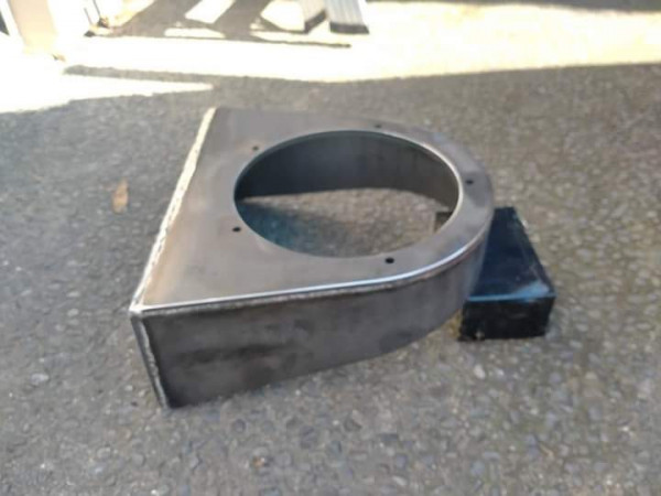 Steel winch frame