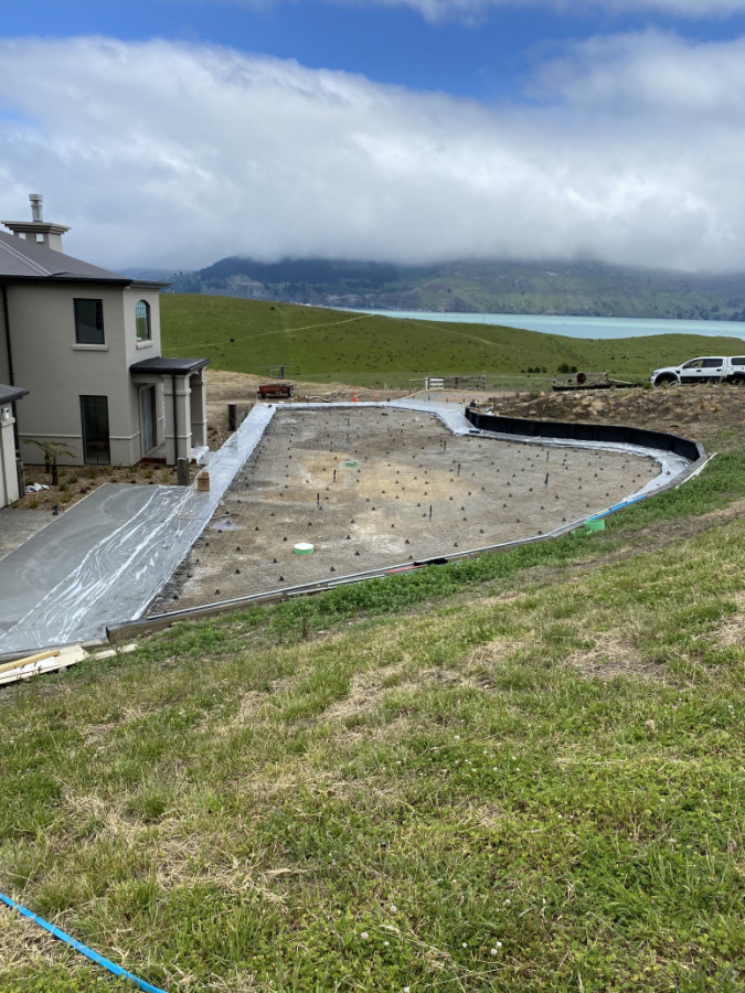 We dug this job out, prepped it and poured plus had it finished in 1week. This job all up was 790m2 of black exposed. Extremely proud of this one