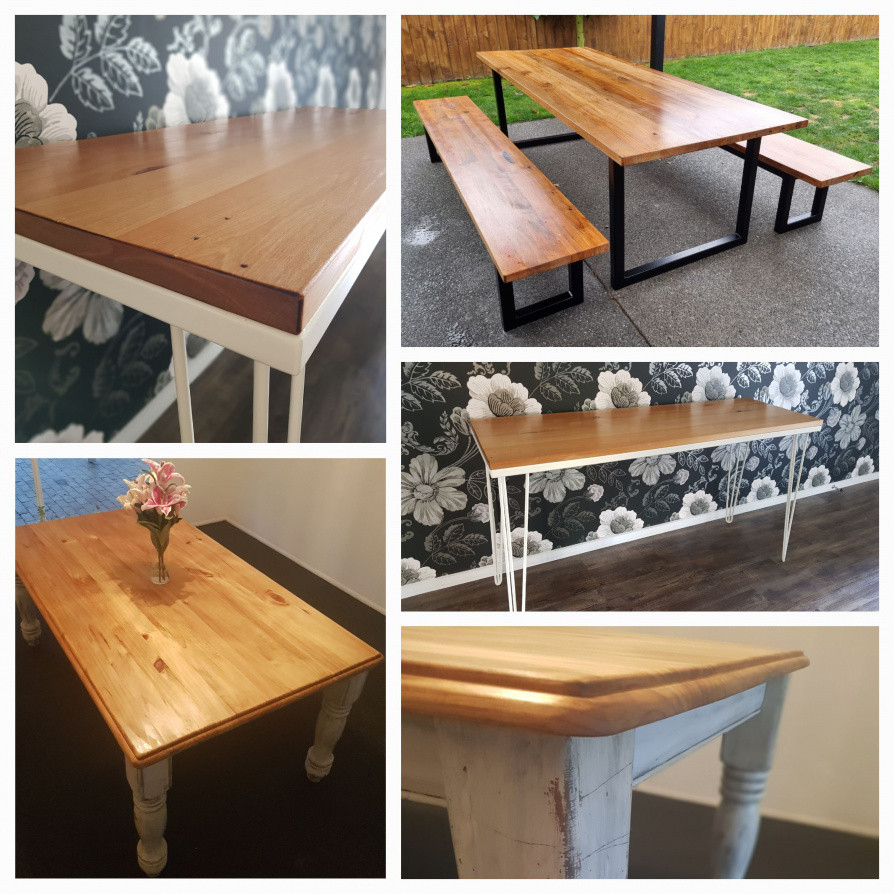 Tables:  One upcycle and two custom made