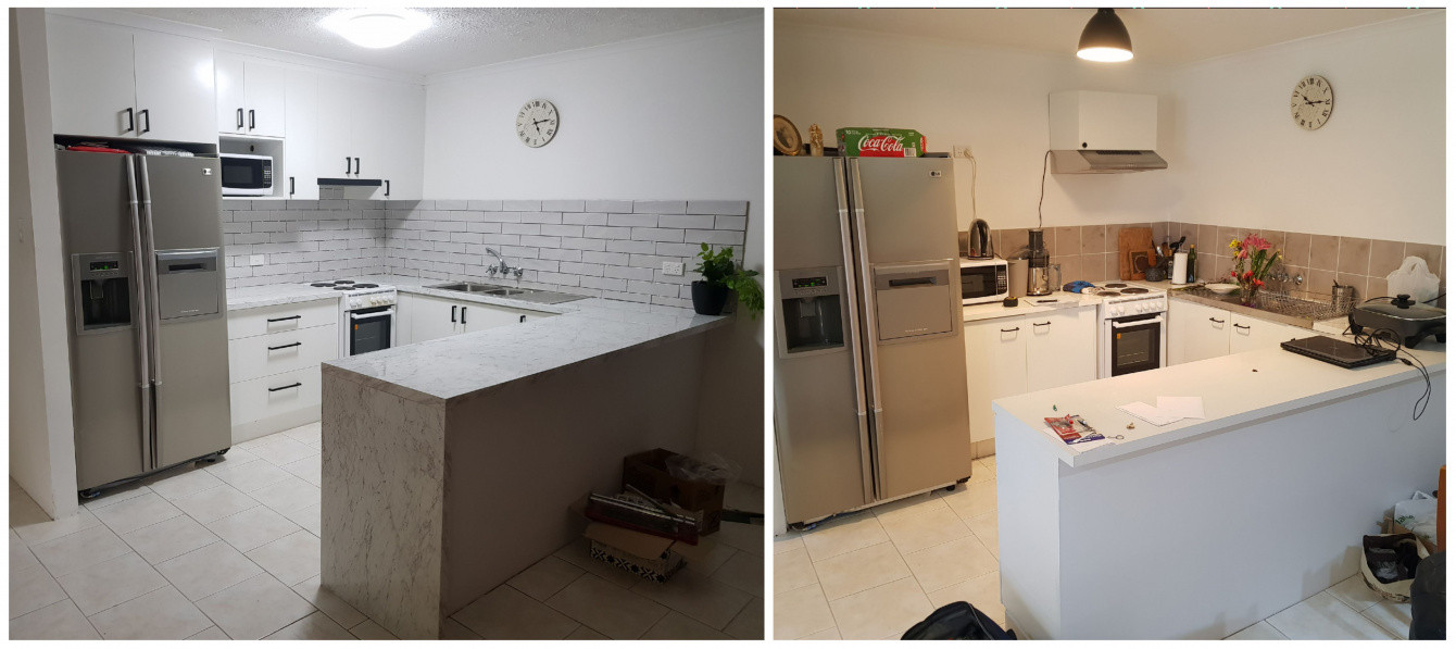 Kitchen reno: New cabinets, benchtop and splashback