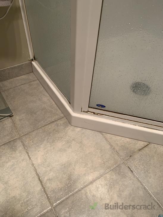 Remove and install corner shower and new mixer shower head ( 743139