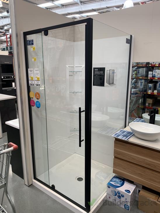 Remove and install corner shower and new mixer shower head ( 743139