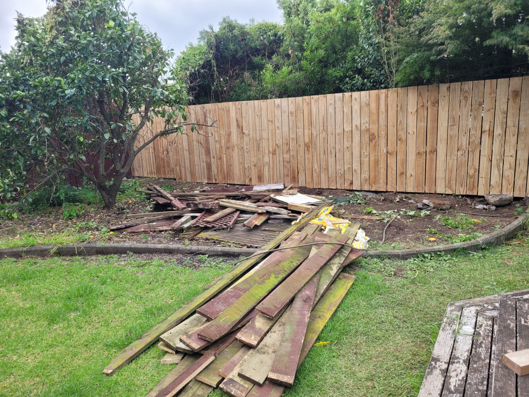Total fence knockdown and rebuild
