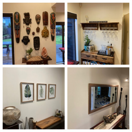 Perfectly laser aligned wall hangings