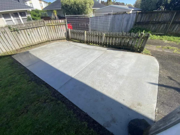 Concrete carpark