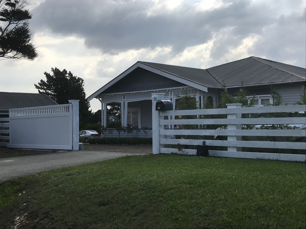 new fence and auto gate