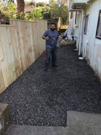 Back door entrance area redone