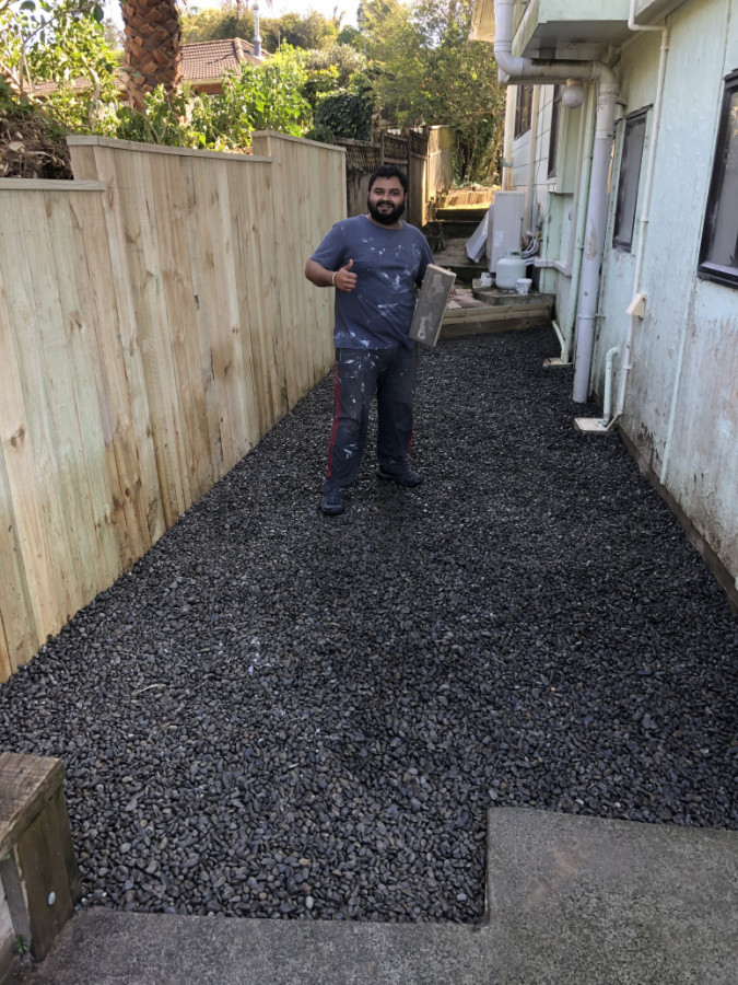 Back door entrance area redone