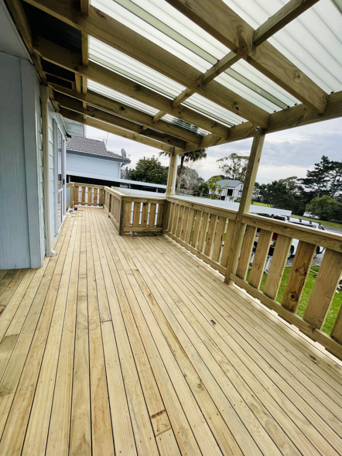 Build new Deck and pergola with balustrade- Massey